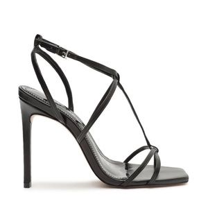 New black high heels shoes